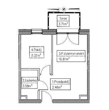 Mieszkanie 2-pokojowe Wrocław Gaj, ul. Działkowa. Zdjęcie 4