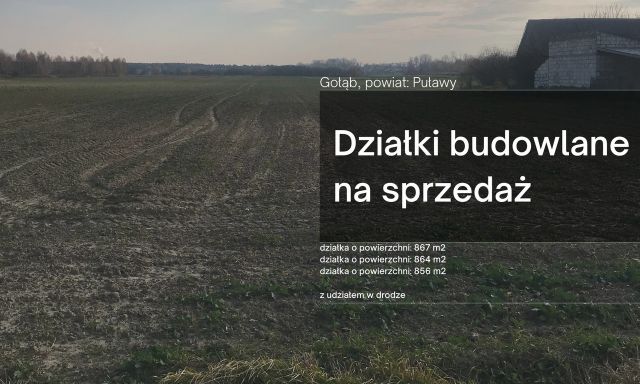 Działka budowlana Gołąb, ul. Błotna. Zdjęcie 1