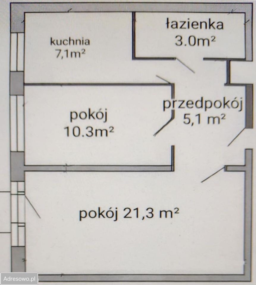 Mieszkanie 2-pokojowe Poznań Winogrady, os. Wichrowe Wzgórze. Zdjęcie 4