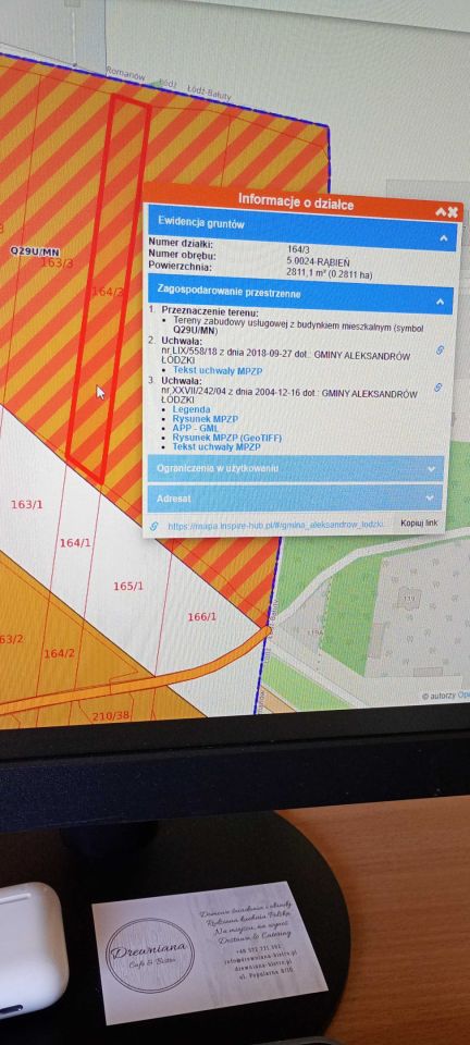 Działka budowlana Rąbień, ul. Mokra. Zdjęcie 3
