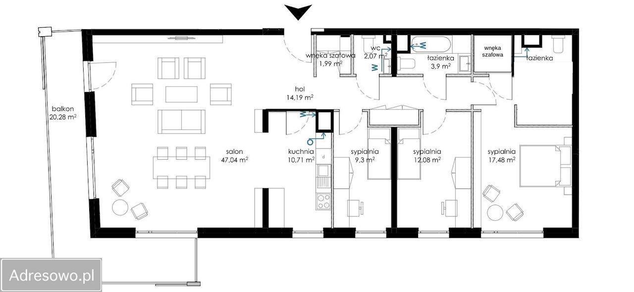 Mieszkanie 4-pokojowe Gdańsk Śródmieście, ul. Sienna Grobla. Zdjęcie 10