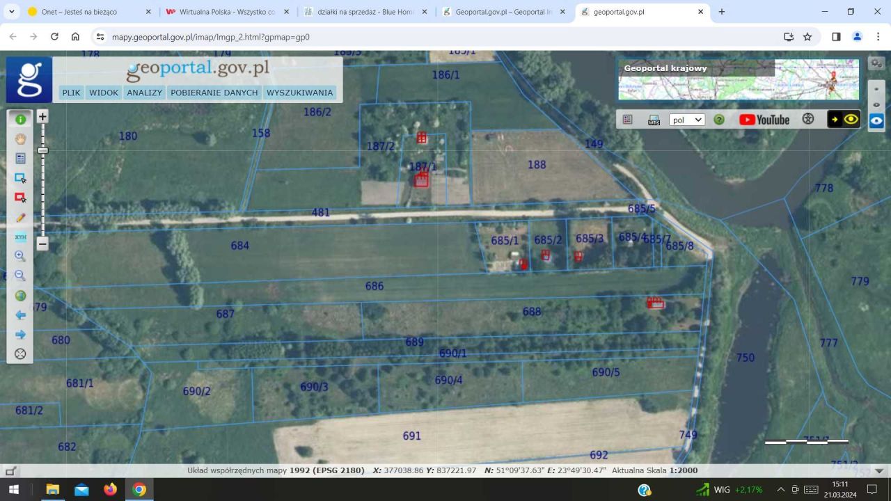 Działka budowlana Dorohusk, ul. Kościelna. Zdjęcie 2