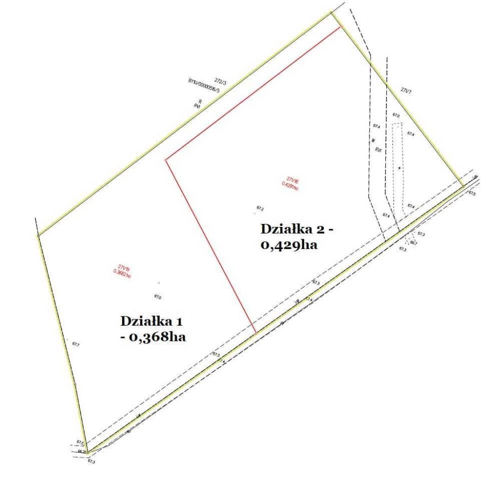 Działka rolna Małe Rudy, ul. Jeziorowa. Zdjęcie 4