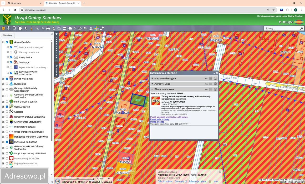 Działka budowlana Ostrówek, ul. Parkowa. Zdjęcie 4