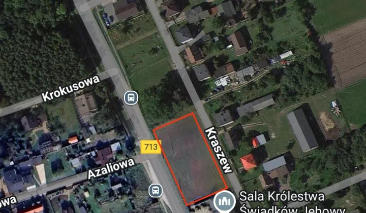 Działka budowlana Kraszew, ul. Rokicińska
