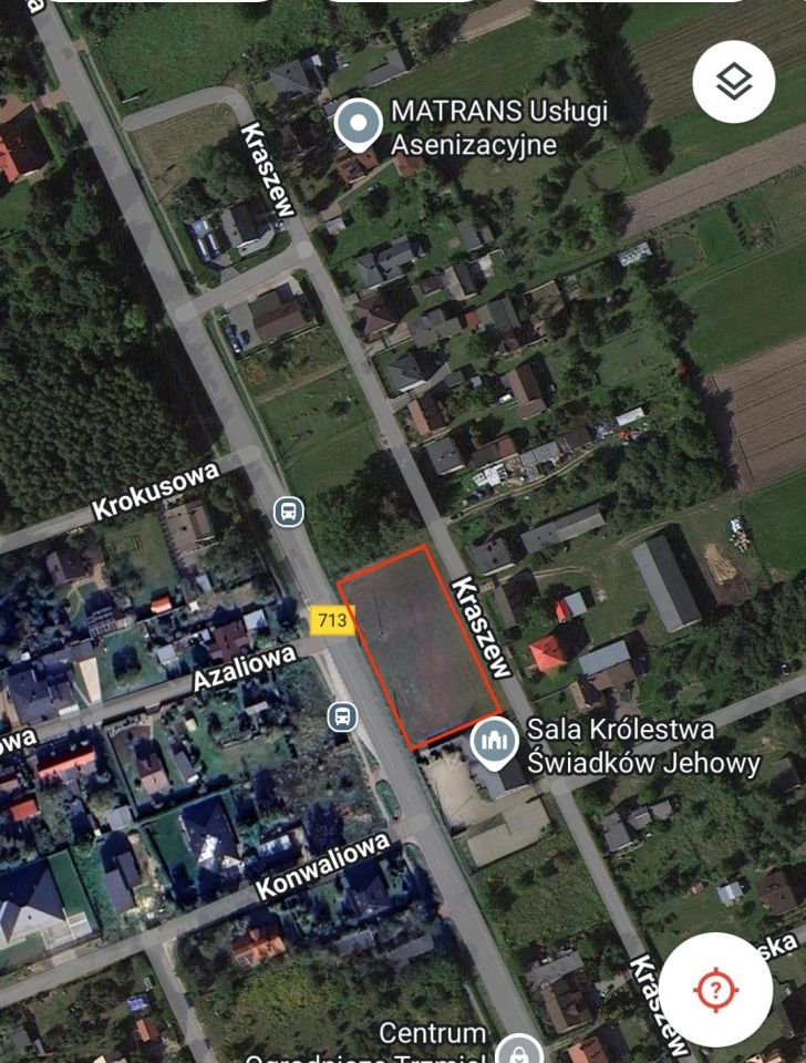 Działka budowlana Kraszew, ul. Rokicińska. Zdjęcie 1