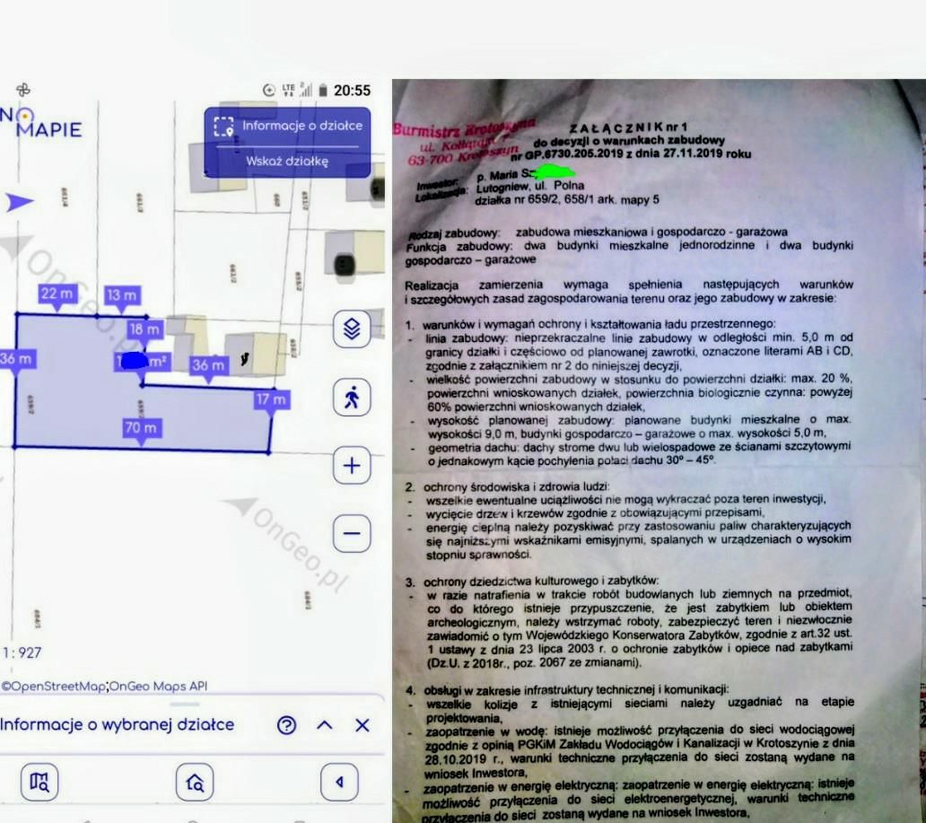 Działka budowlana Lutogniew, ul. Polna. Zdjęcie 5