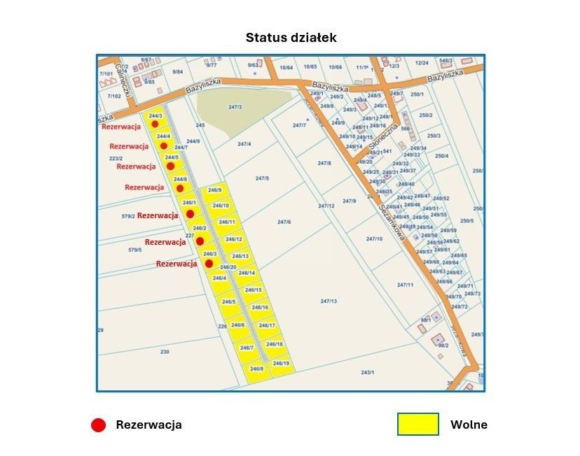 Działka budowlana Rusinowo, ul. Bazyliszka. Zdjęcie 7