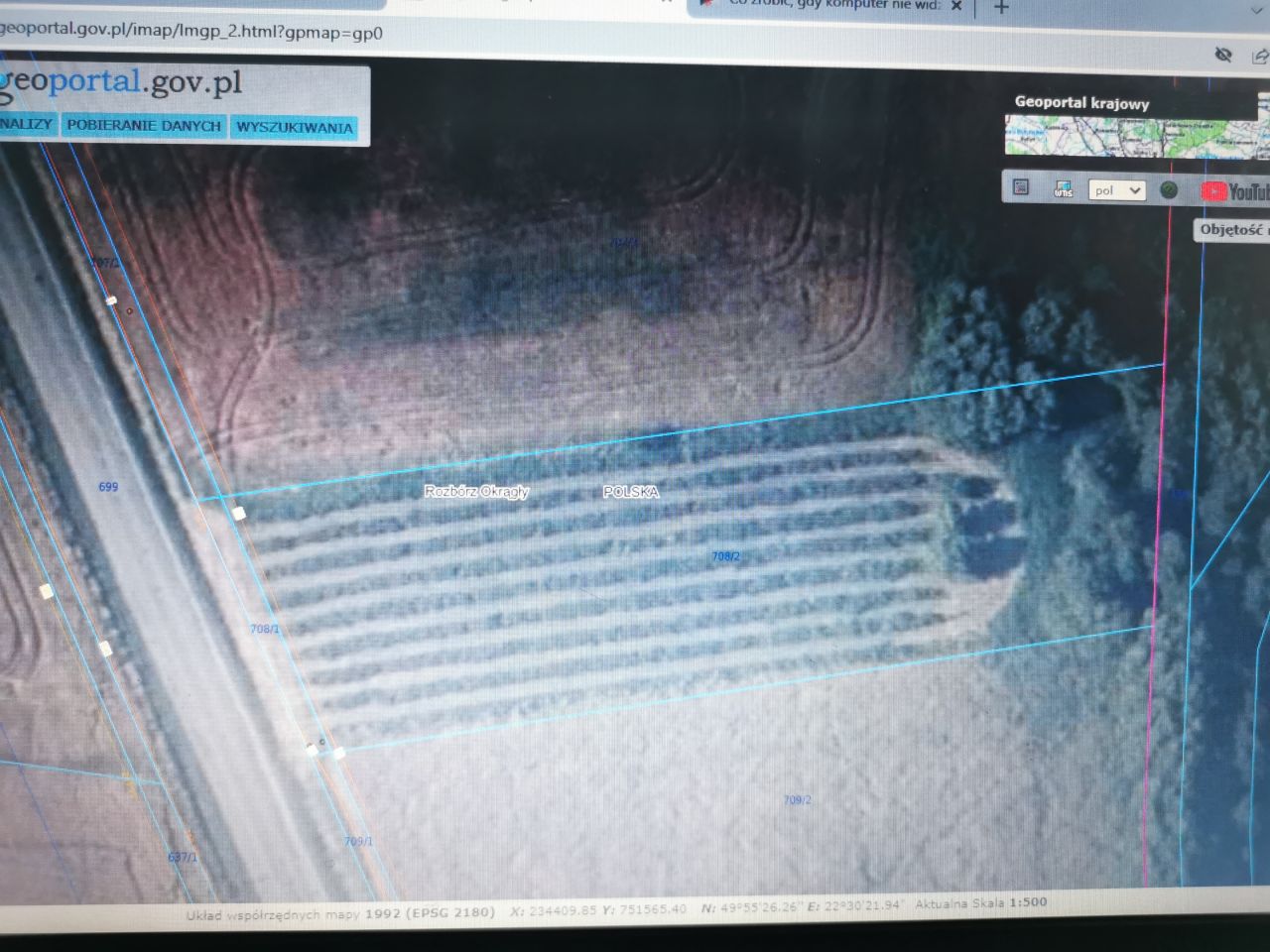 Działka budowlana Rozbórz Okrągły. Zdjęcie 3