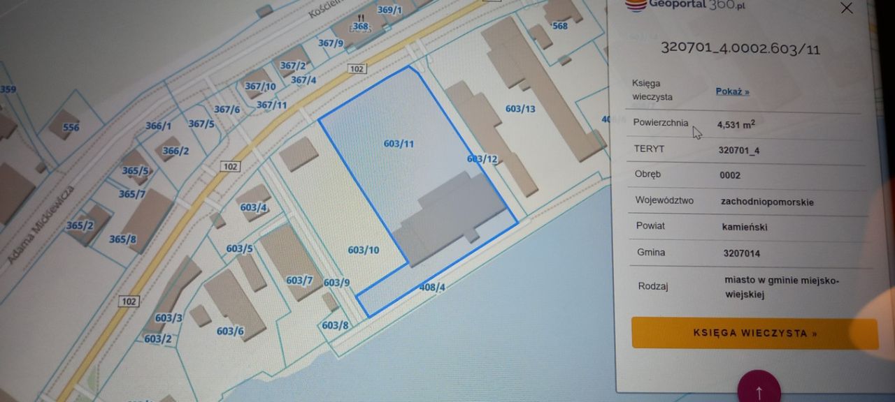 Działka inwestycyjna Dziwnów, ul. Juliusza Słowackiego. Zdjęcie 3