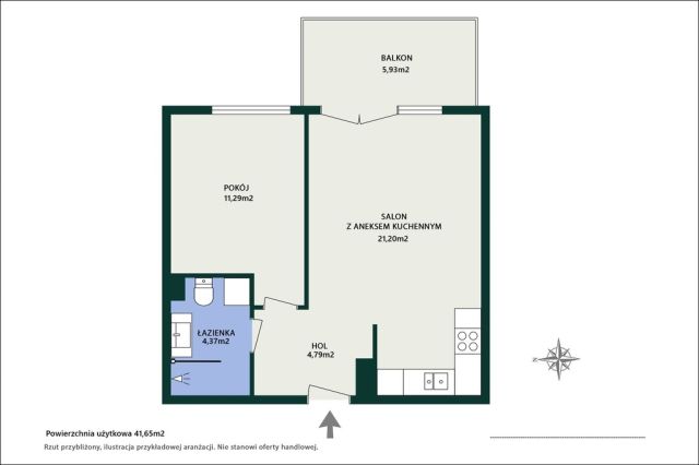 Mieszkanie 2-pokojowe Ząbki, ul. Christiana Andersena. Zdjęcie 6