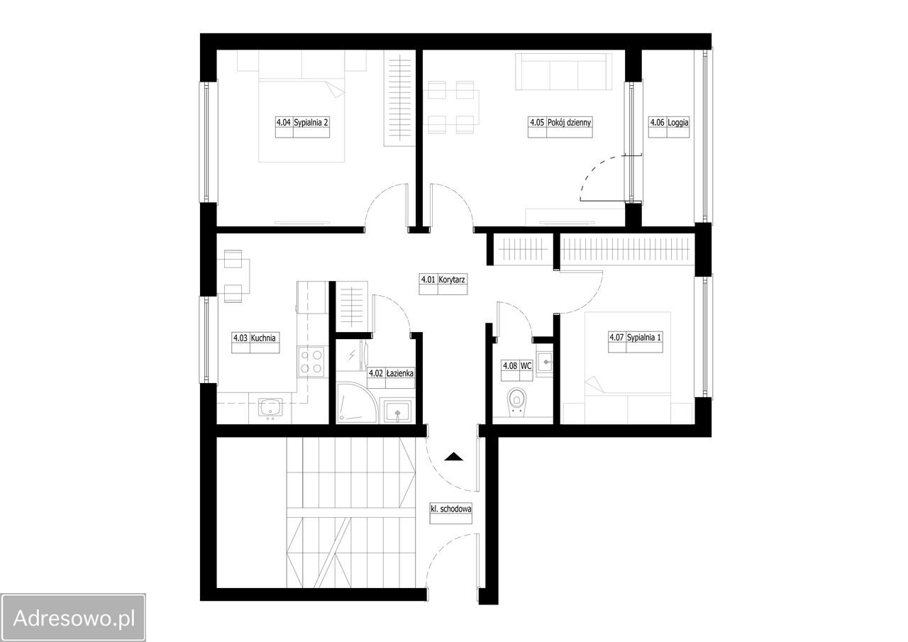 Mieszkanie 3-pokojowe Szczecin Pomorzany, al. Powstańców Wielkopolskich