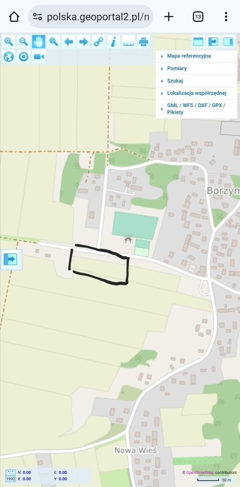 Działka budowlana Borzymów. Zdjęcie 11