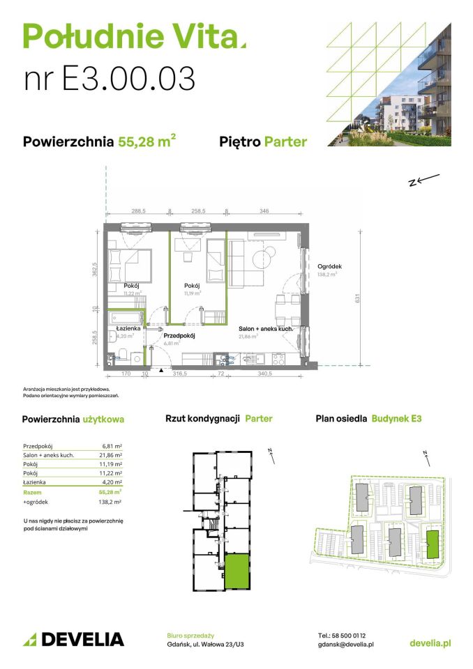 Mieszkanie 3-pokojowe Gdańsk Orunia Górna, ul. Kazimierza Wielkiego. Zdjęcie 7