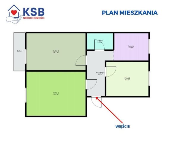 Mieszkanie 3-pokojowe Ostrowiec Świętokrzyski, ul. Henryka Sienkiewicza. Zdjęcie 20