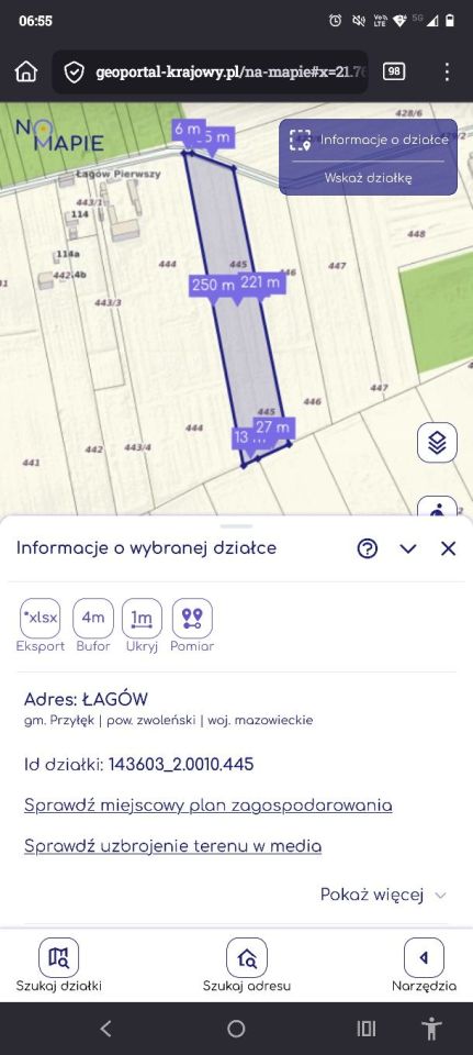 Działka rolna Łagów. Zdjęcie 5