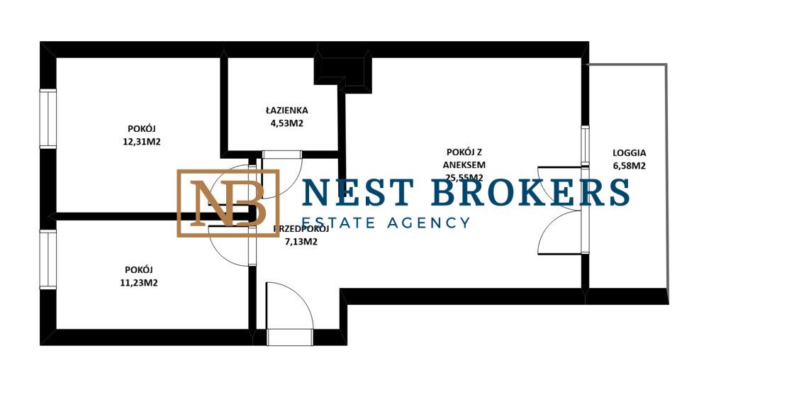 Mieszkanie 3-pokojowe Kraków Podgórze, ul. Walerego Sławka. Zdjęcie 16