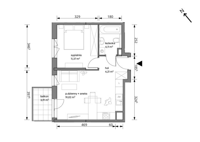 Mieszkanie 2-pokojowe Warszawa Włochy, ul. Trzcinowa. Zdjęcie 7
