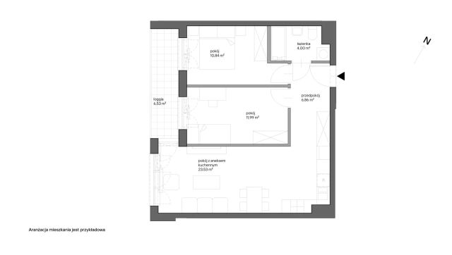 Mieszkanie 3-pokojowe Kraków Bieżanów, ul. Henryka i Karola Czeczów. Zdjęcie 7