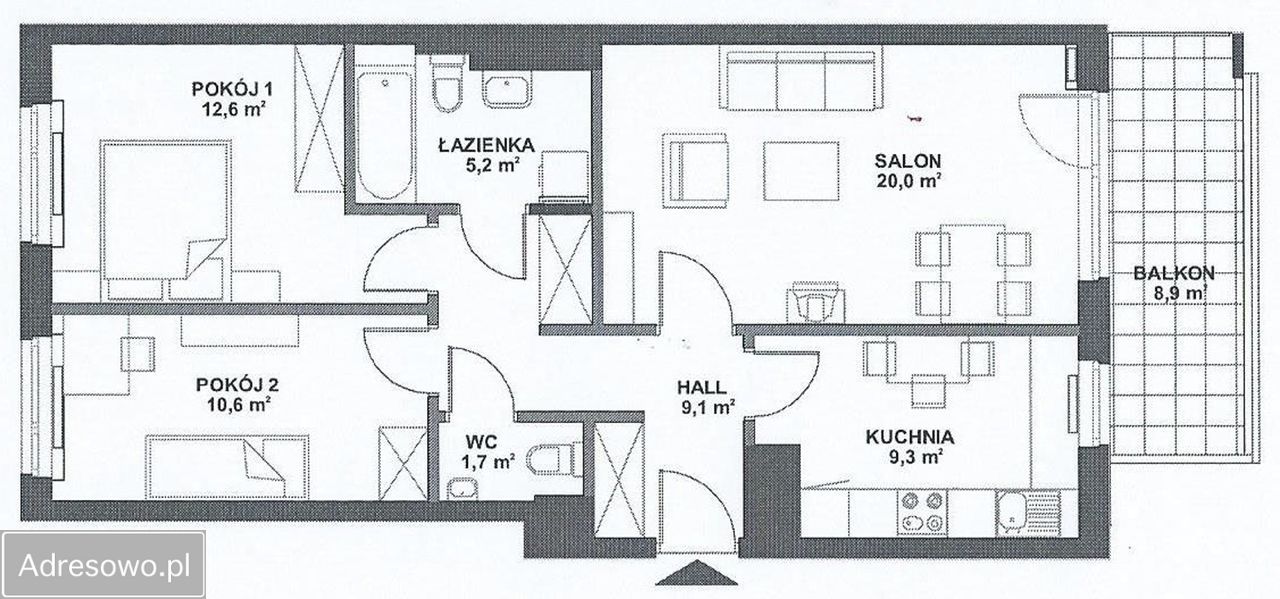 Mieszkanie 3-pokojowe Warszawa Mokotów, ul. Przejazd. Zdjęcie 9