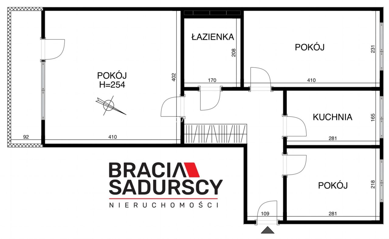 Mieszkanie 3-pokojowe Kraków Dębniki, ul. Słomiana. Zdjęcie 13