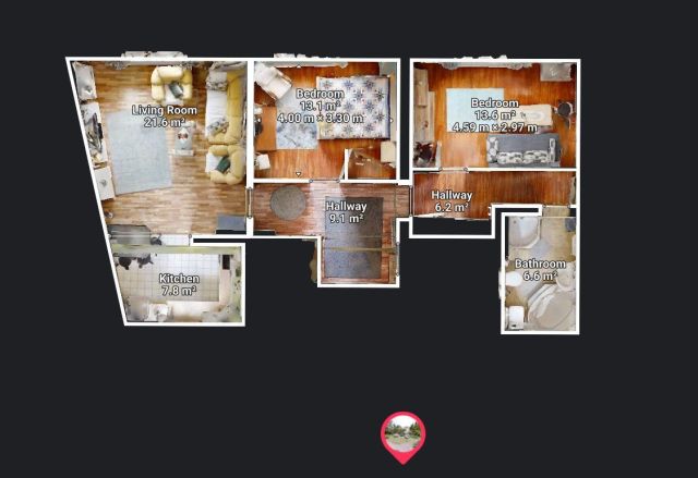 Mieszkanie 3-pokojowe Łódź Dąbrowa, ul. Śląska. Zdjęcie 18