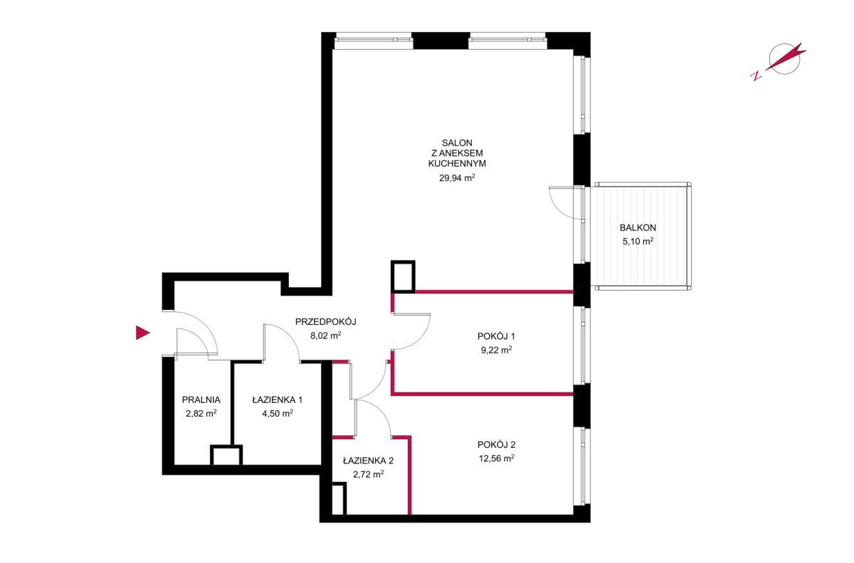 Mieszkanie 3-pokojowe Poznań Starołęka Wielka, ul. Starołęcka. Zdjęcie 20