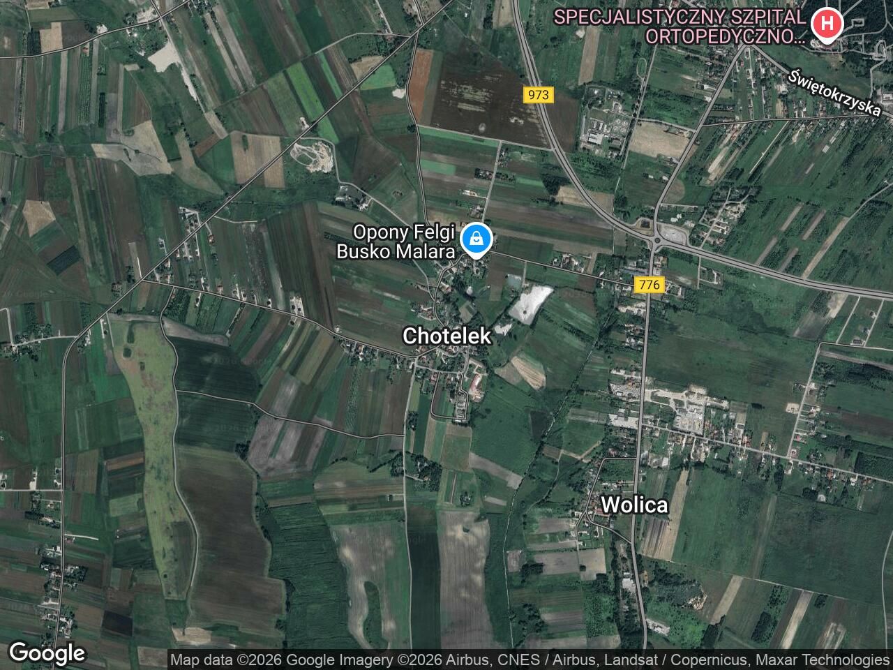 Działka rolna Chotelek Zakrzyże