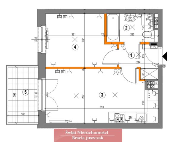 Mieszkanie 2-pokojowe Wrocław Wojszyce. Zdjęcie 14