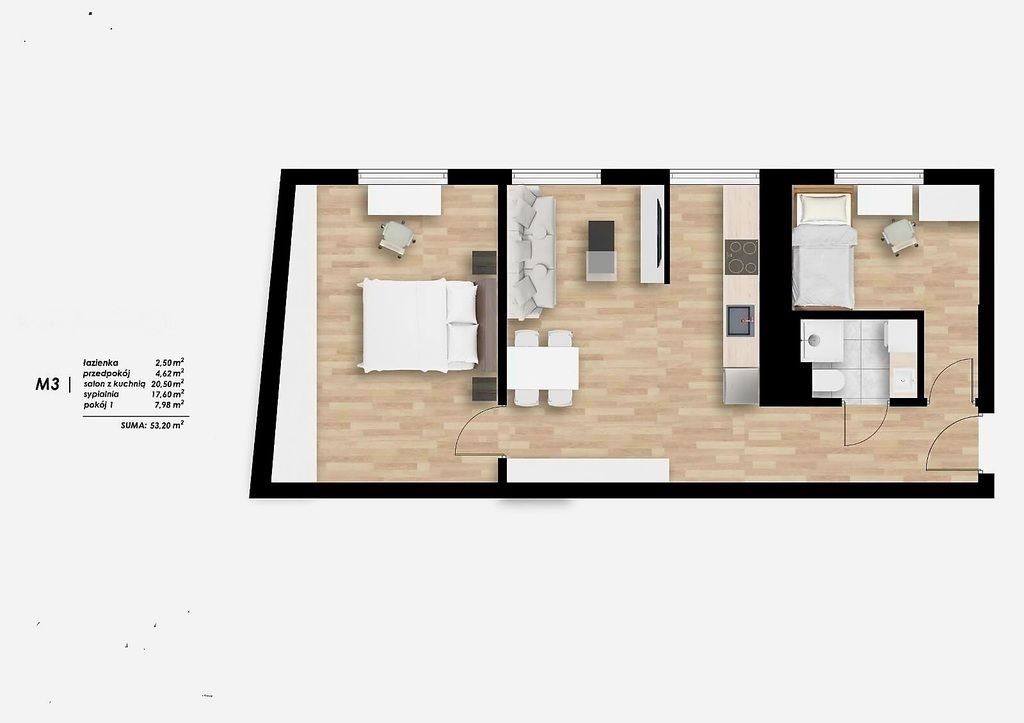 Mieszkanie 3-pokojowe Wrocław Krzyki, ul. Paczkowska. Zdjęcie 18