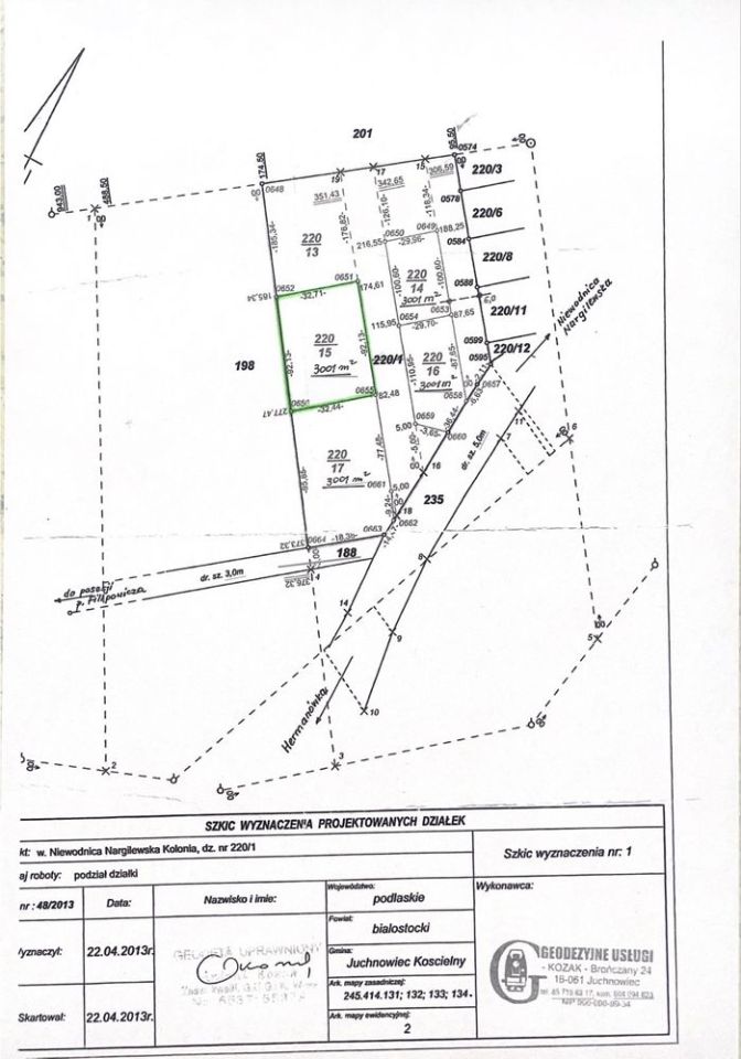Działka rolno-budowlana Niewodnica Nargilewska-Kolonia. Zdjęcie 2