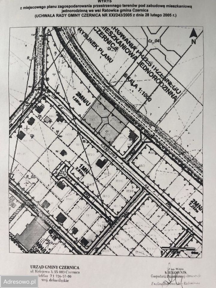 Działka budowlana Ratowice, ul. Chabrowa. Zdjęcie 3