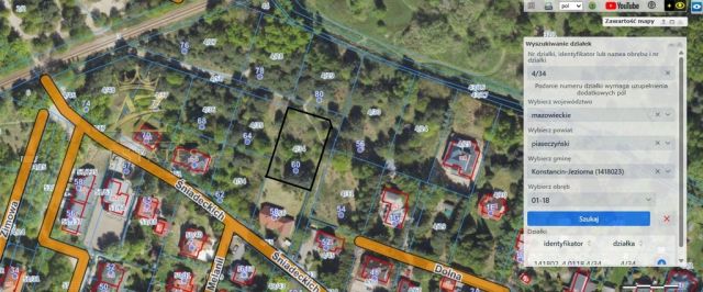 Działka budowlana Konstancin-Jeziorna, ul. Śniadeckich. Zdjęcie 1