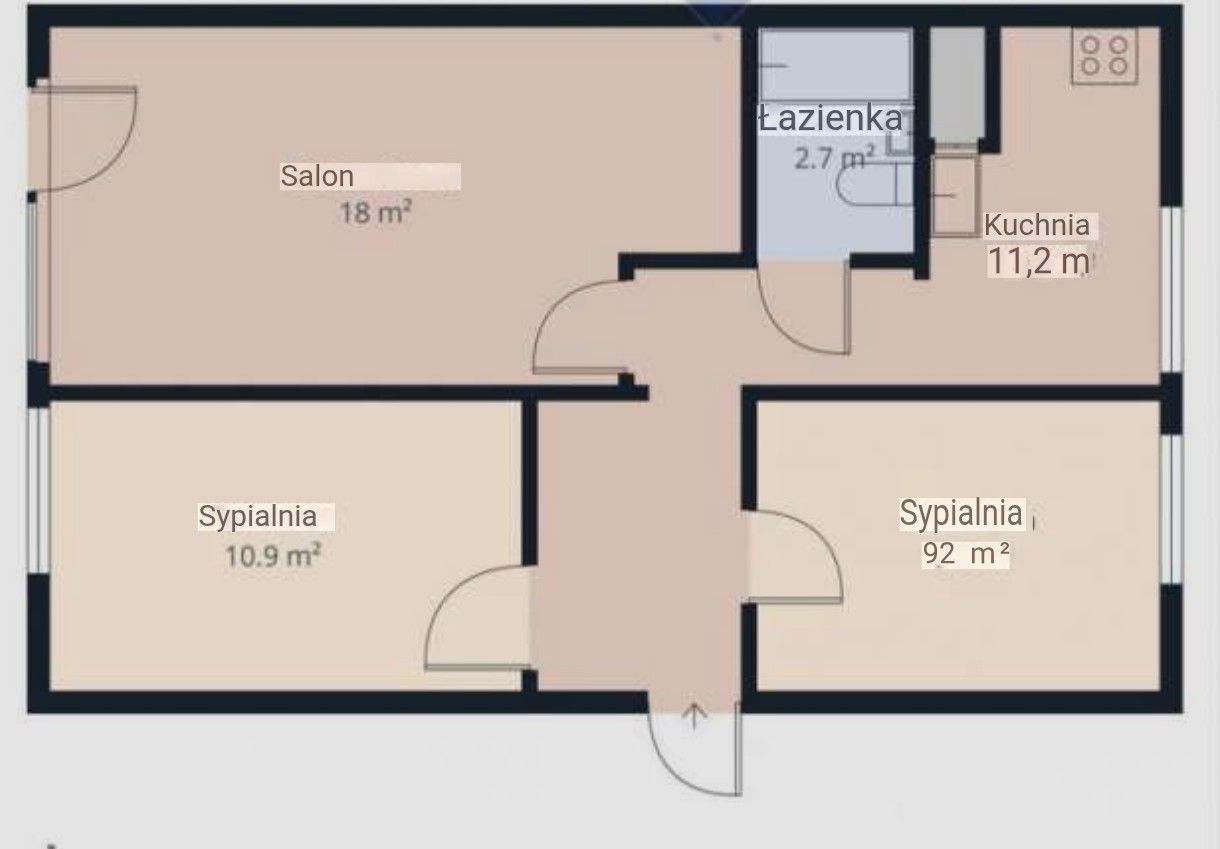 Mieszkanie 3-pokojowe Gdańsk Przymorze, ul. Kołobrzeska. Zdjęcie 9