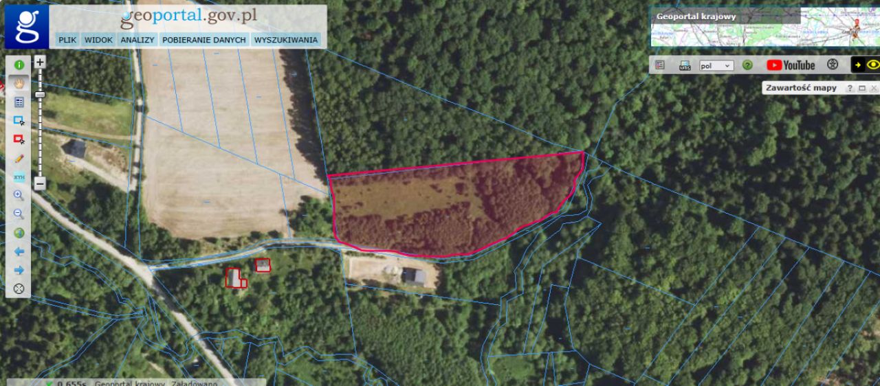Działka rolno-budowlana Nawsie. Zdjęcie 2