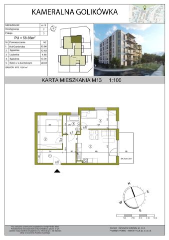 Mieszkanie 3-pokojowe Kraków Płaszów, ul. Golikówka. Zdjęcie 16