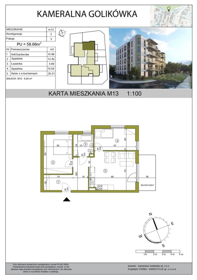 Mieszkanie 3-pokojowe Kraków Płaszów, ul. Golikówka. Zdjęcie 16