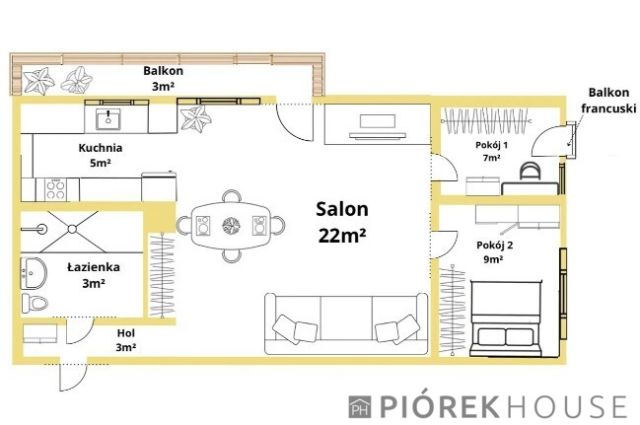 Mieszkanie 3-pokojowe Warszawa Wola, ul. Pańska. Zdjęcie 10