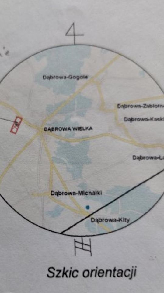 Działka rolno-budowlana Dąbrowa Wielka. Zdjęcie 2