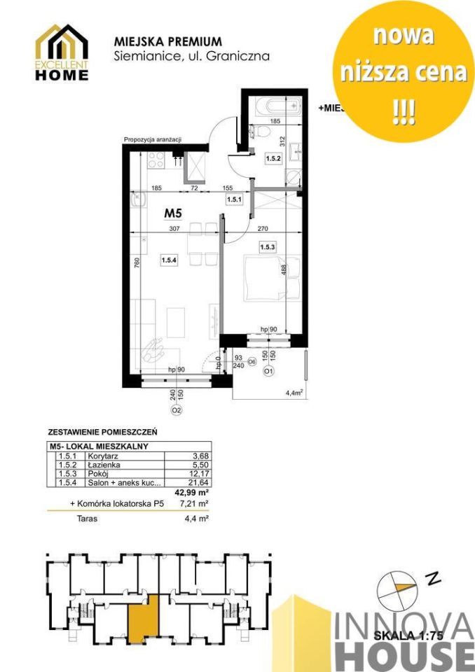Mieszkanie 2-pokojowe Siemianice. Zdjęcie 8