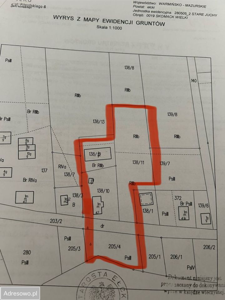 Działka inwestycyjna Skomack Wielki. Zdjęcie 7