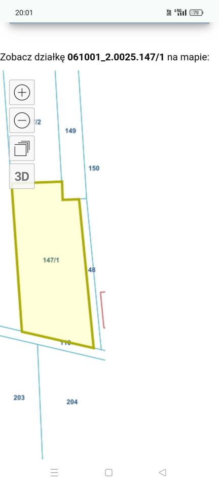 Działka rolna Wólka Cycowska