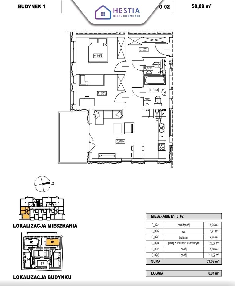 Mieszkanie 3-pokojowe Szczecin Żelechowa, ul. Maksymiliana Golisza. Zdjęcie 2