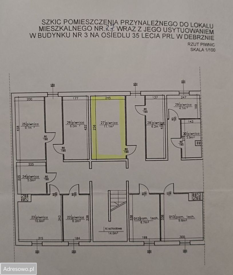 Mieszkanie 3-pokojowe Debrzno, os. Osiedle Słoneczne. Zdjęcie 20