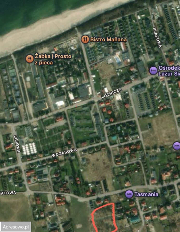 Działka inwestycyjna Sianożęty, ul. Kwiatowa. Zdjęcie 1