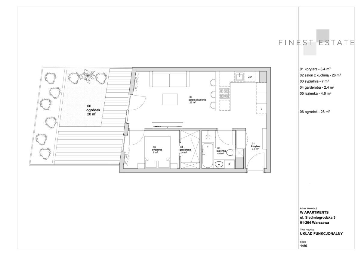 Mieszkanie 2-pokojowe Warszawa Wola, ul. Siedmiogrodzka. Zdjęcie 14