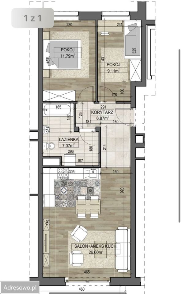 Mieszkanie 3-pokojowe Białystok Dojlidy, ul. Żubrów. Zdjęcie 11