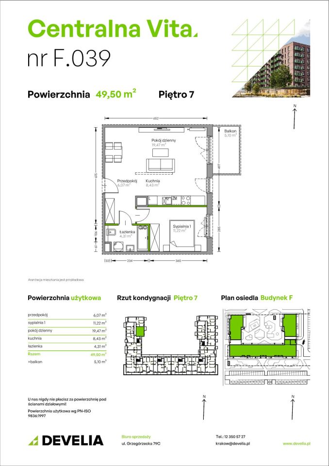 Mieszkanie 2-pokojowe Kraków Czyżyny, ul. Romana Ciesielskiego. Zdjęcie 14