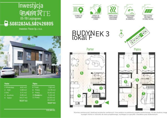 dom szeregowy, 5 pokoi Legionowo Bukowiec, ul. Grudzie. Zdjęcie 11