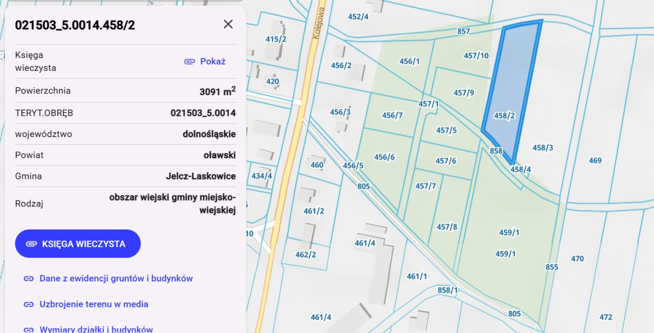 Działka budowlana Minkowice Oławskie, ul. Kolejowa. Zdjęcie 2